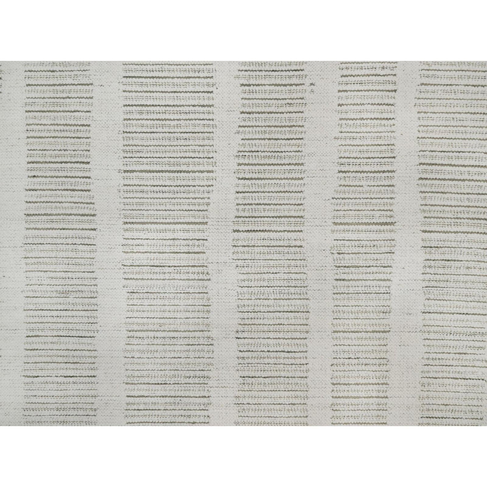 12’x15′ Ivory Hand Woven XL Rug Flat Weave with Pile Undyed Natural Wool R91742