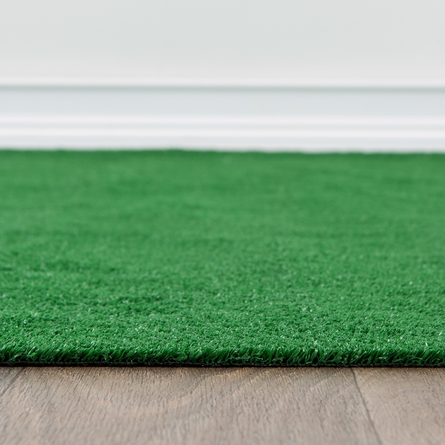 Rugshop Outdoor Rug Artificial Turf Solid Grass Outdoor Carpet Green Rug 2’7″x6′