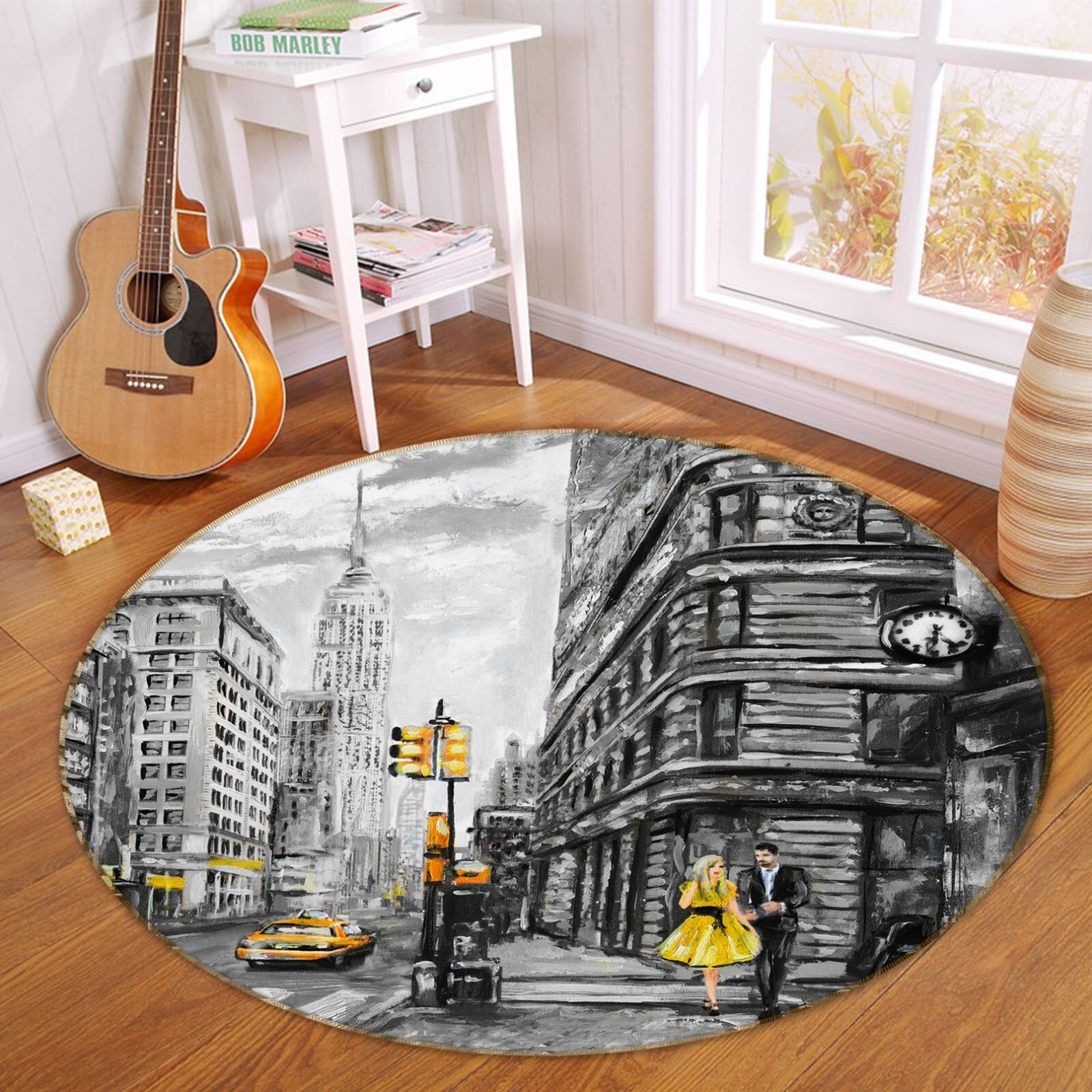 3D Hand Painted Street ZHUA336 Game Non Slip Rug Mat Photo Carpet Amy