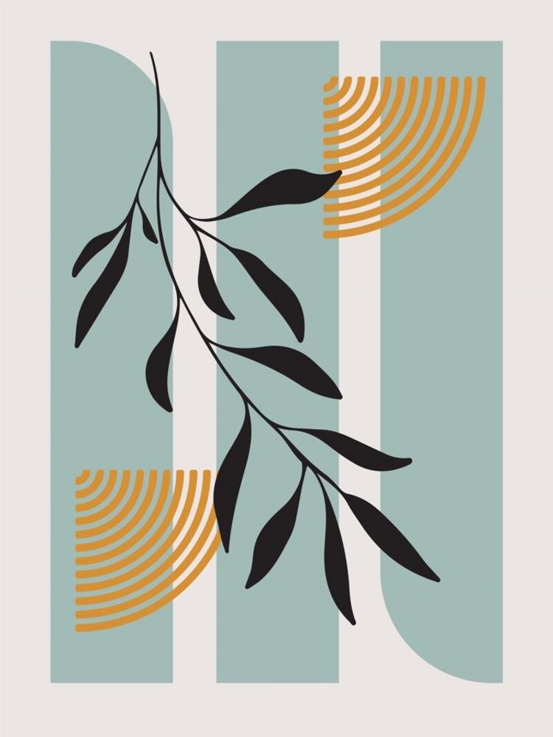 Modern Abstract Rug Teal Orange Black Geometric Pattern Carpet No Slip Fresh Rug