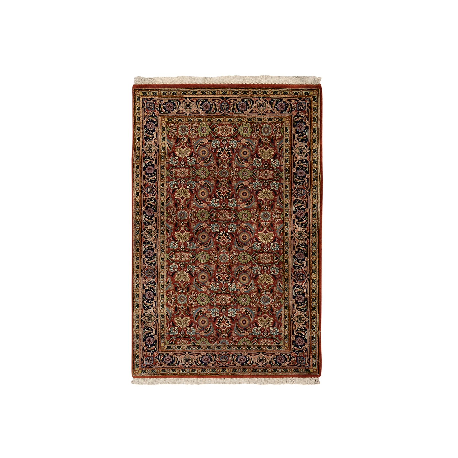 2’7″ x 4′ Hand Knotted Herati 250 KPSI Hand Spun New Zealand Wool Rug R63003