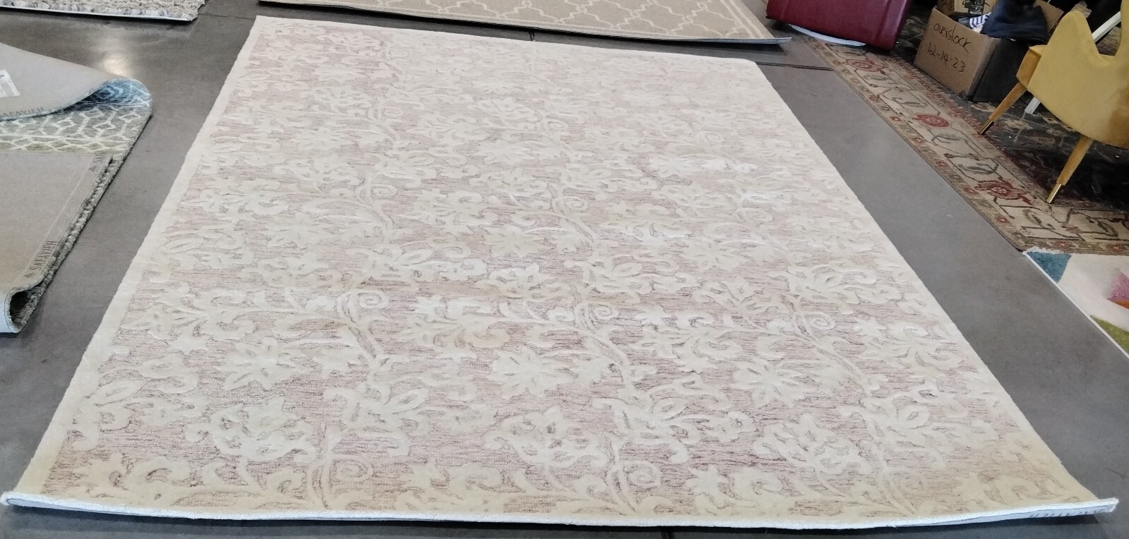 PINK / IVORY 8′ X 10′ Back Stain Rug, Reduced Price 1172758825 MET853U-8