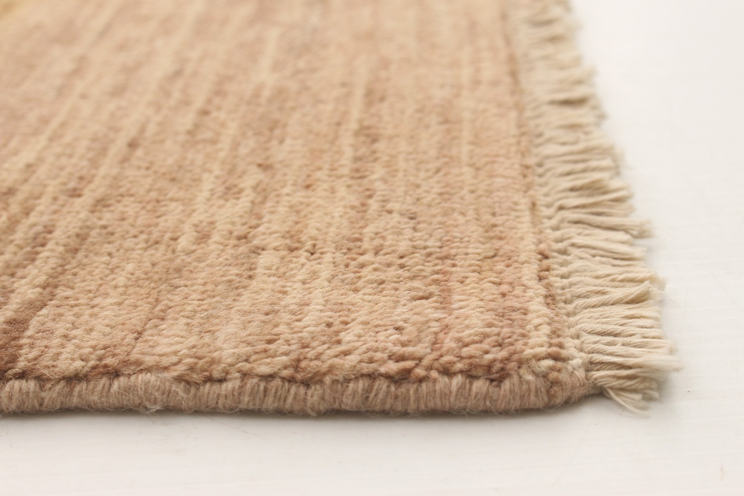 Traditional Tan Hand-knotted Area Rug 6’6″ x 10’3″ Oriental Wool Carpet