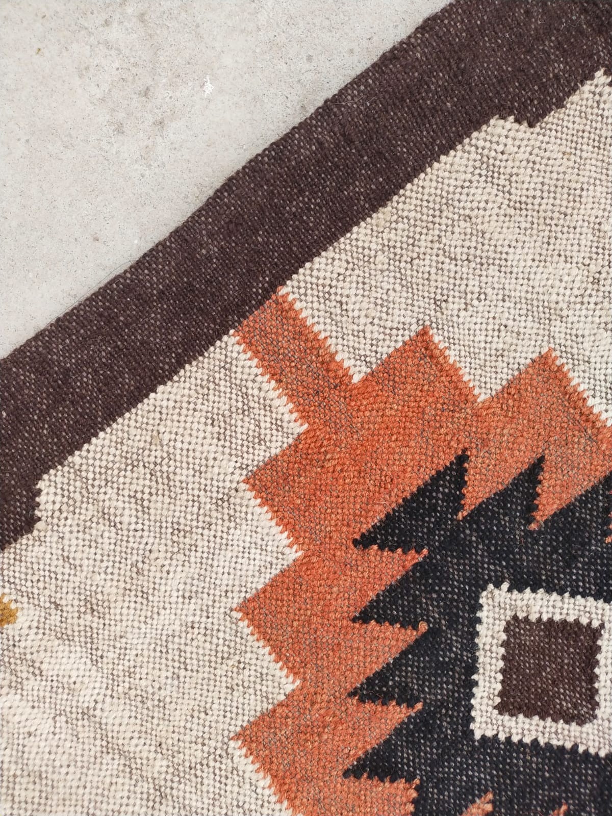 Vintage Kilim Rug aztec kilim Runner Wool Jute Rug Southwestern Stair kilim rug