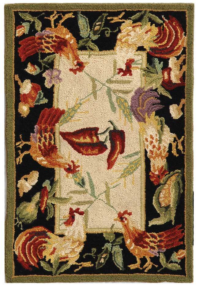 Safavieh Chelsea IVORY / BLACK 1′-8″ X 2′-6″ Area Rug – HK94A-2