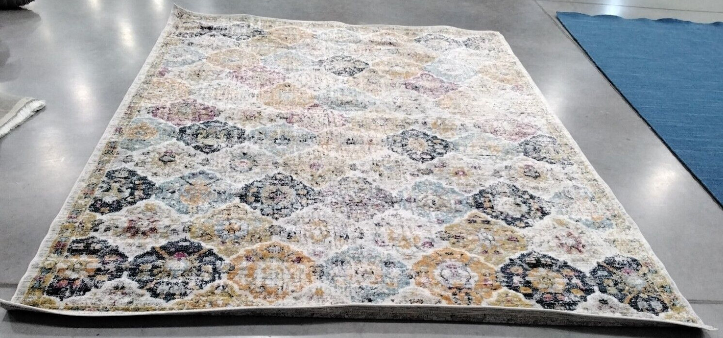 CREAM / MULTI 8′ X 10′ Flaw in Rug, Reduced Price 1172734998 MAD611B-8