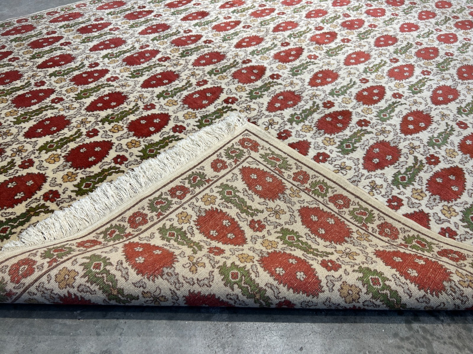 6’1″x9’2″ Hand-Knotted Wool Turkish All-Over Area Rug 6×9 Handmade Carpet