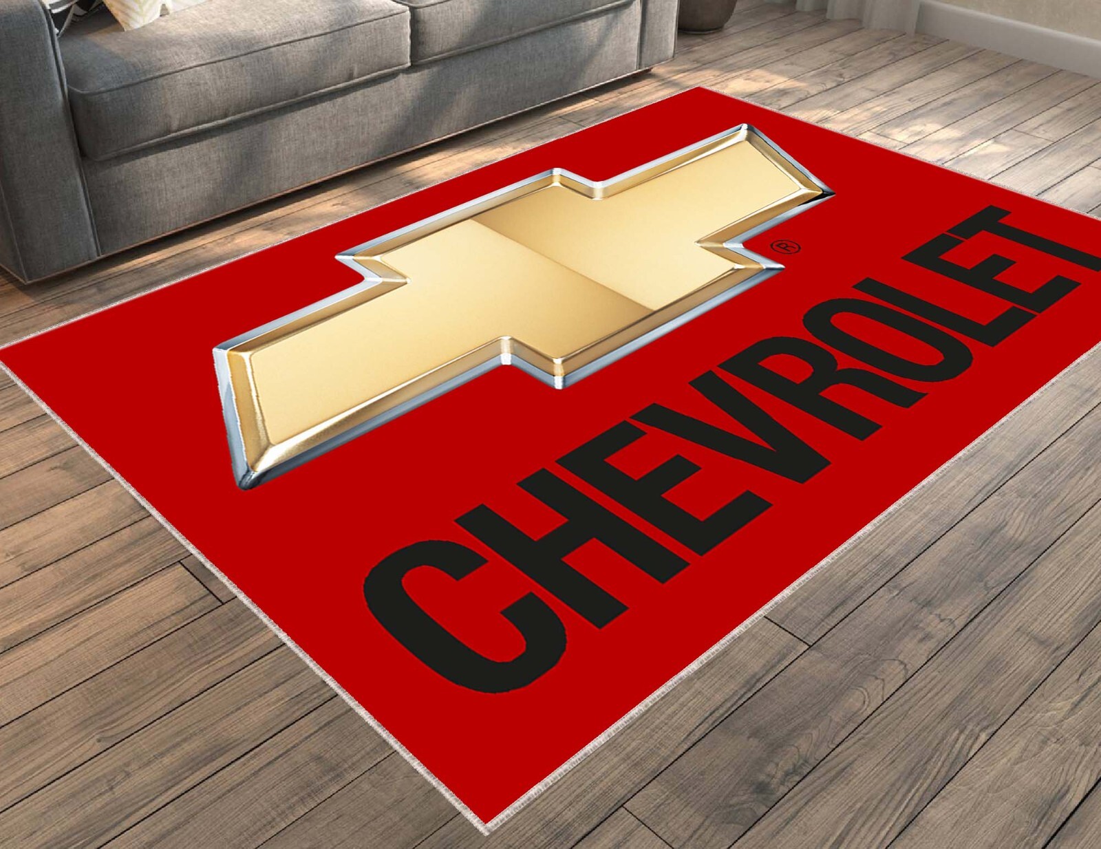 Chevrolet, Chevrolet Car Rug, Chevrolet Logo Car Symbol Rug, Usa, Usa Car Carpet