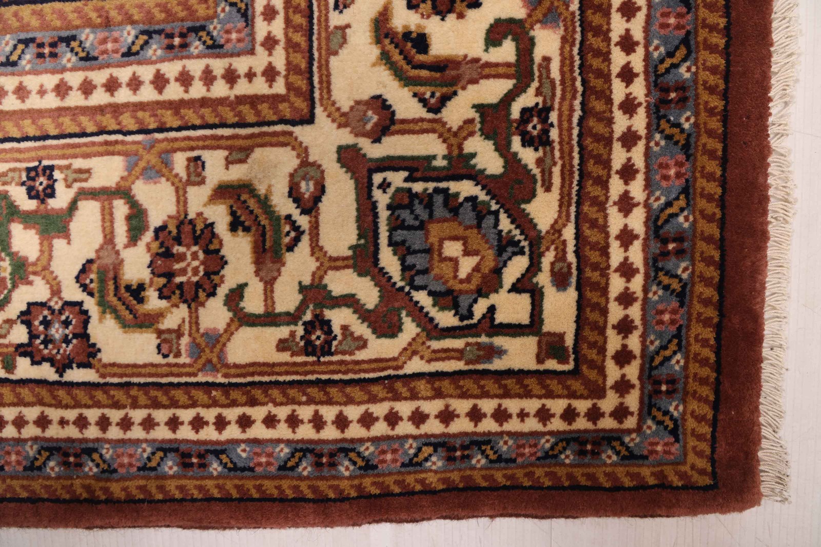 Hand Knotted Area Rug 6’5″ x 8’2″ Traditional Oriental Wool Carpet