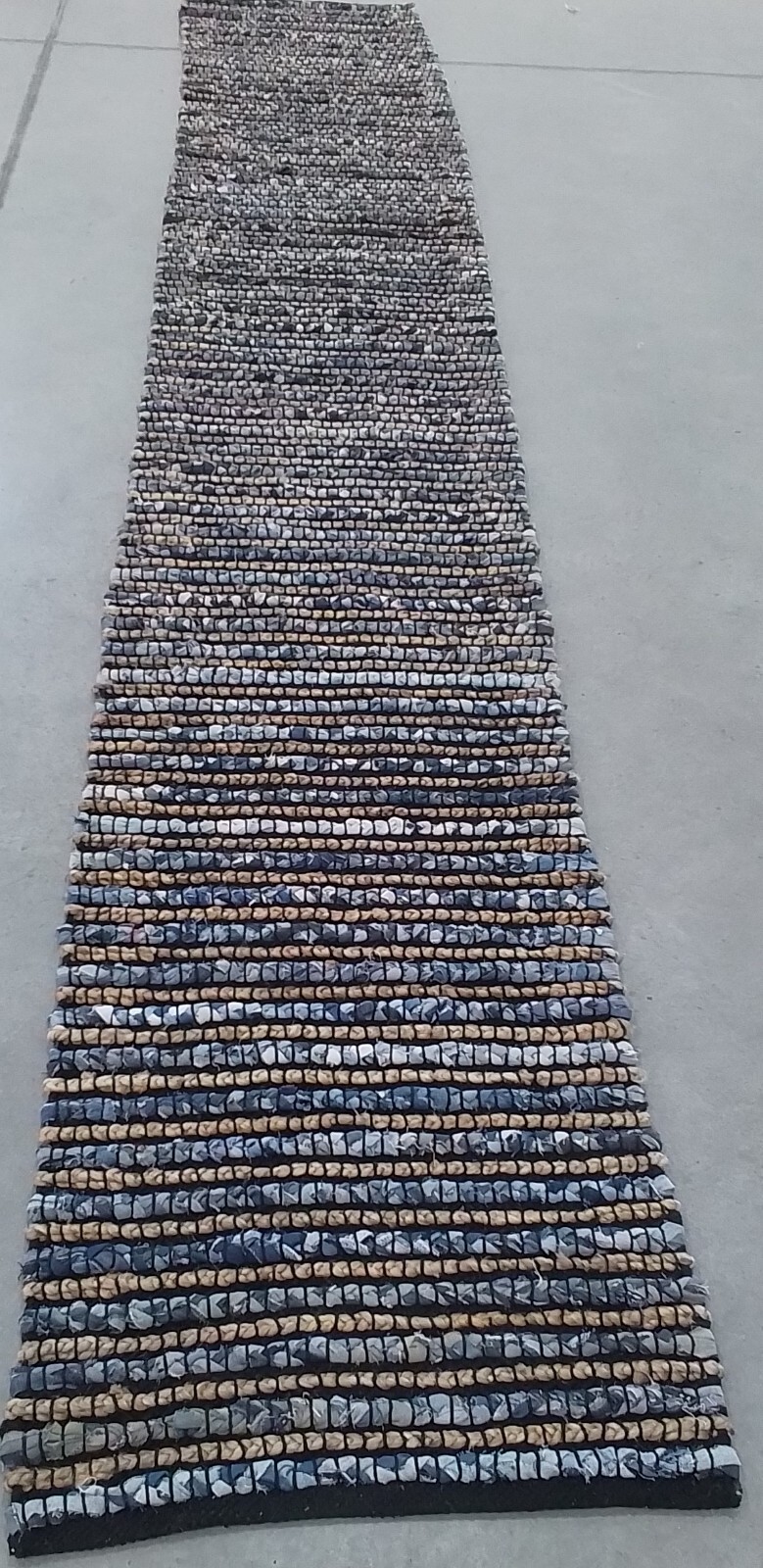 BLUE 2′-3″ X 14′ Broken Thread Rug, Reduced Price 1172761873 CAP365A-214