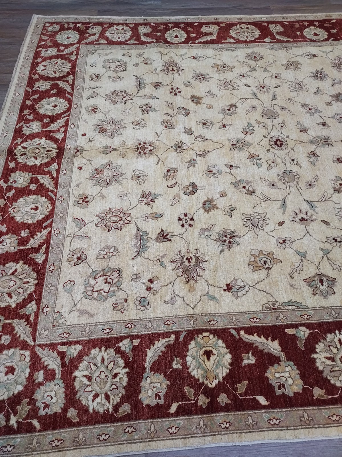 Turkish Silk&Wool Hand Made Bohemian Royal Classic Design, Turkish Rug 8×9.5Ft
