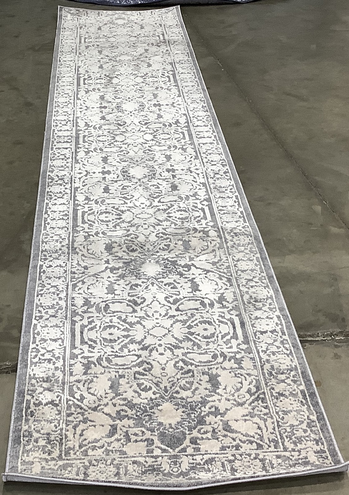 DK GREY / CREAM 2′-3″ x 12′-0″ Flaw in Rug, Reduced Price 1172683057 RFT665B-212