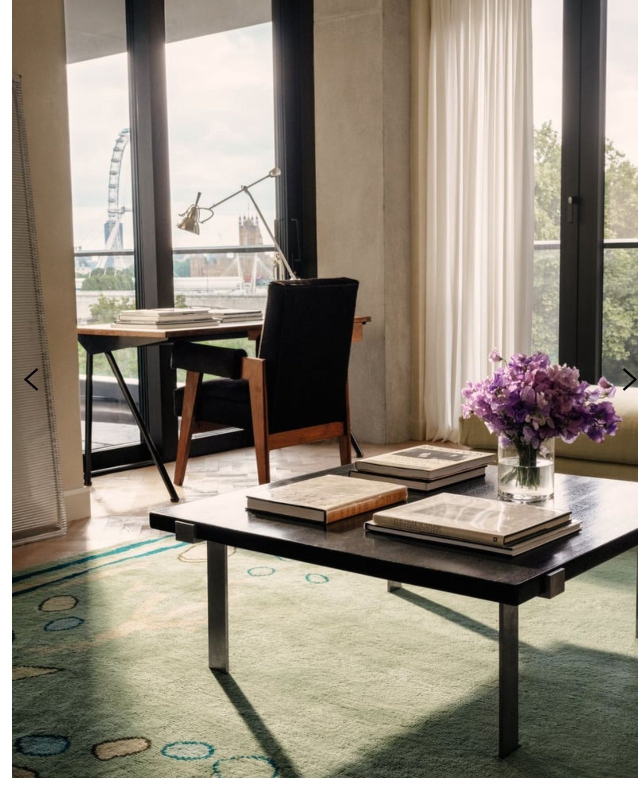 Hand Tufted Abstract Rug | Modern Pastel Blue & Green Animal Print Carpet