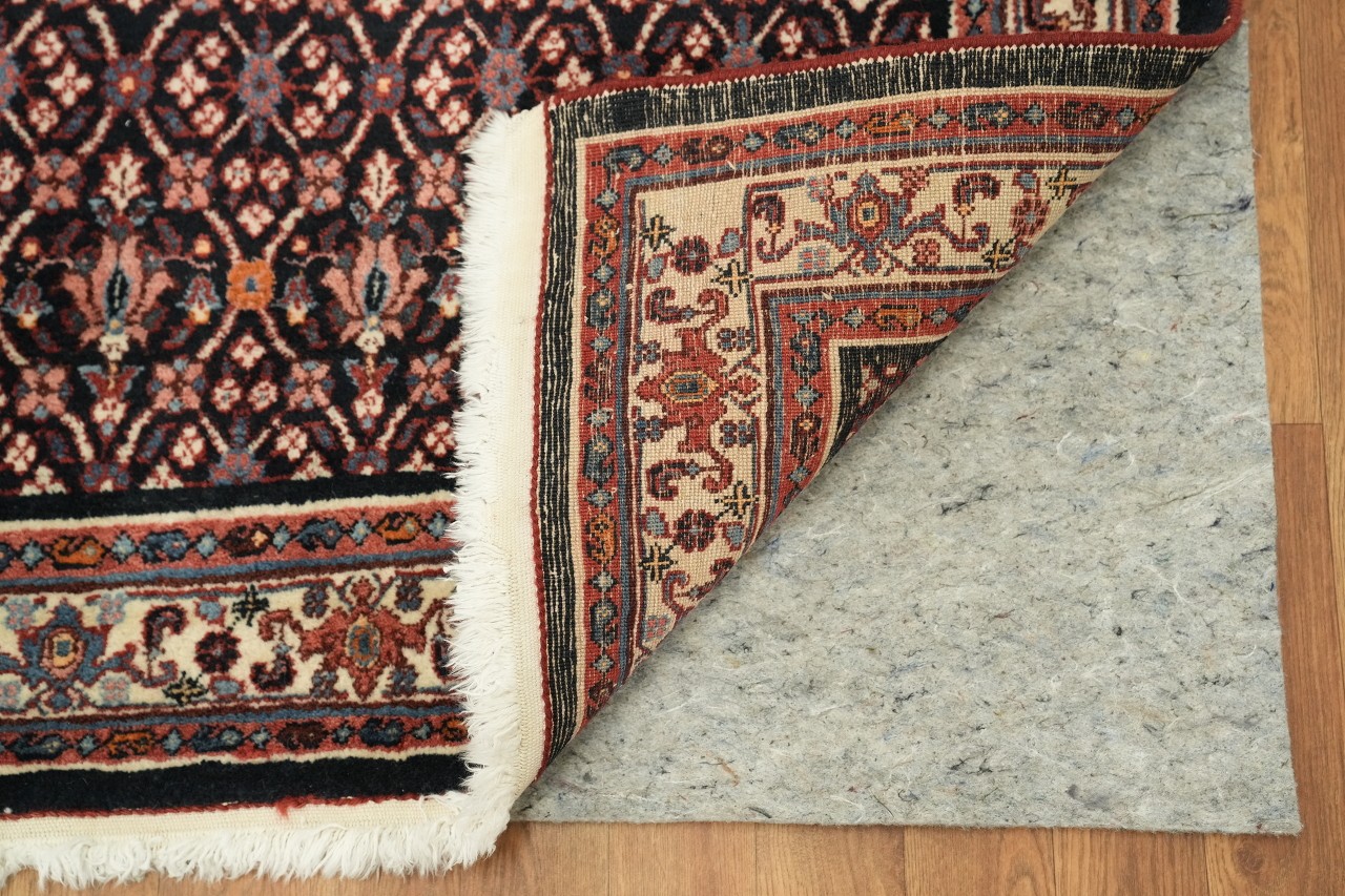 Luxury Traditional 4×5 Area Rug Floral Medallion in Midnight Blue & Salmon Color
