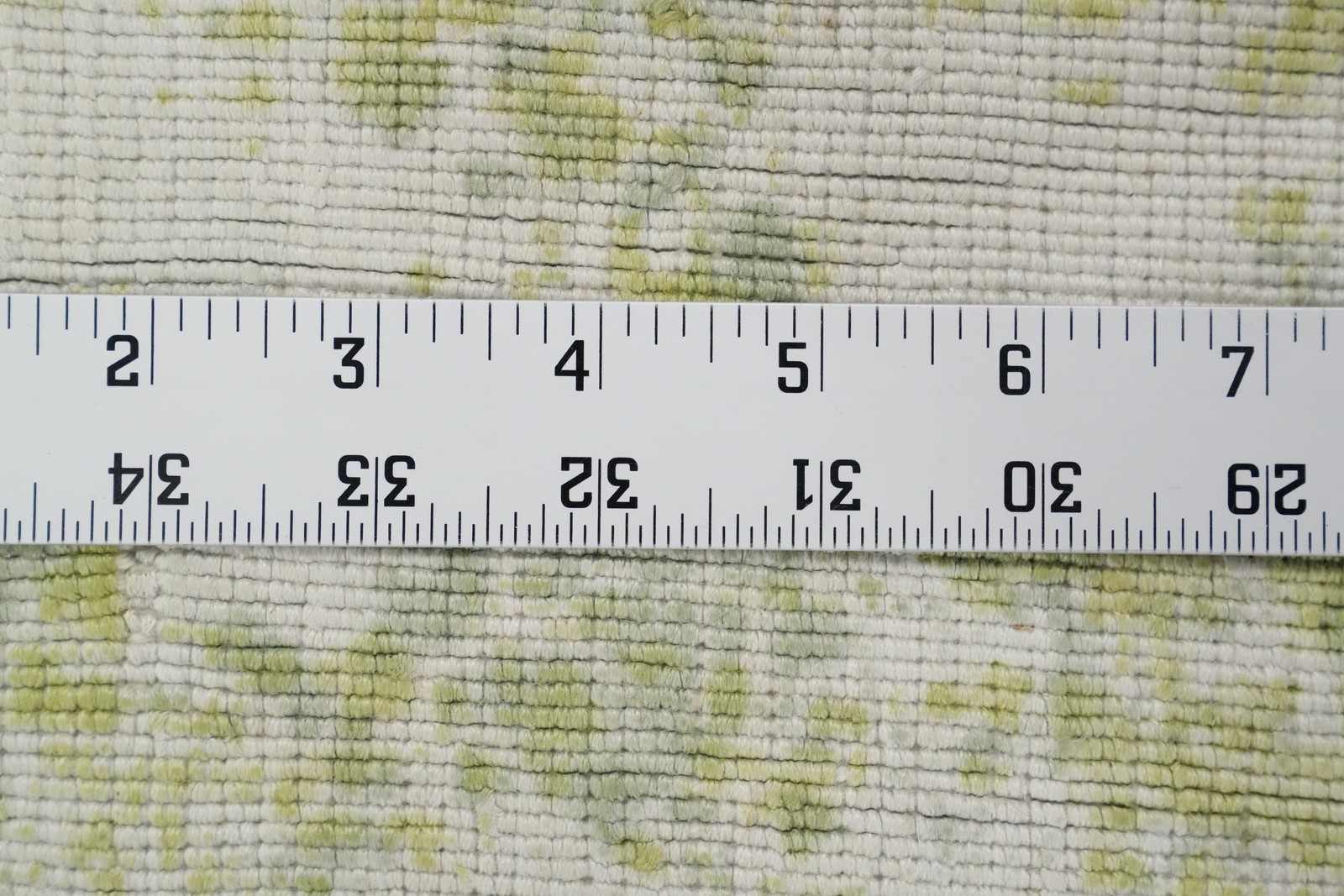 Distressed Look Abstract Rug 4×6 Handmade Modern Style Green/ Ivory Carpet