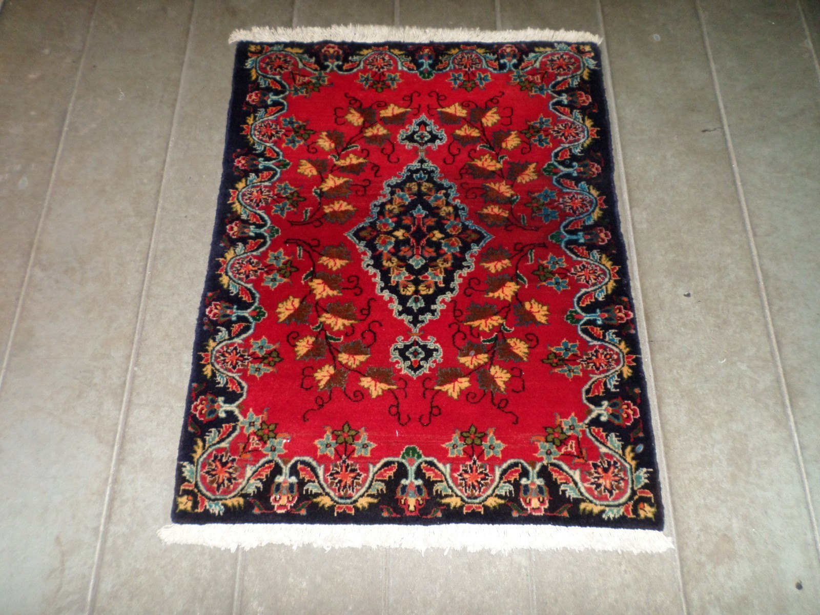 SUPER 100% WOOL PILE HAND KNOTTED ORIENTAL RUG 2′ 6″ X 3′ 3″ SKU # P11190