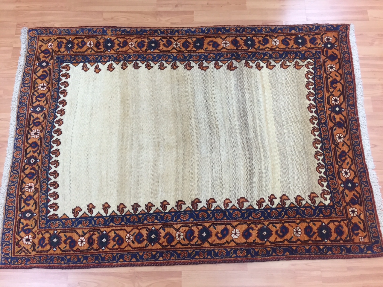 3’3″ x 4’7″ New Indian Tribal Oriental Rug – Hand Made – 100% Wool – Veg Dye