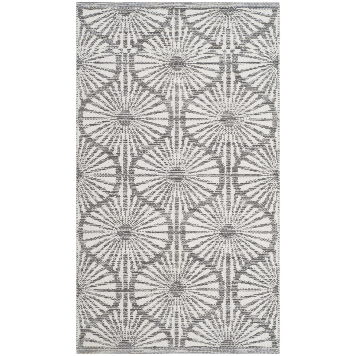 SAFAVIEH Montauk MTK606J Handwoven Charcoal / Ivory Rug