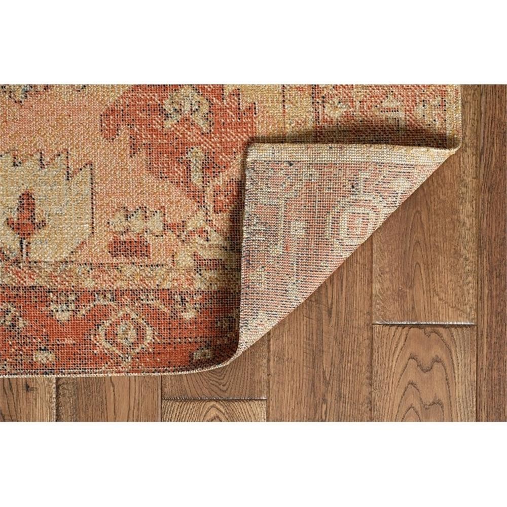 Linon Great Zero Garron Machine Made Polyester 2’x3′ Rug in Ivory