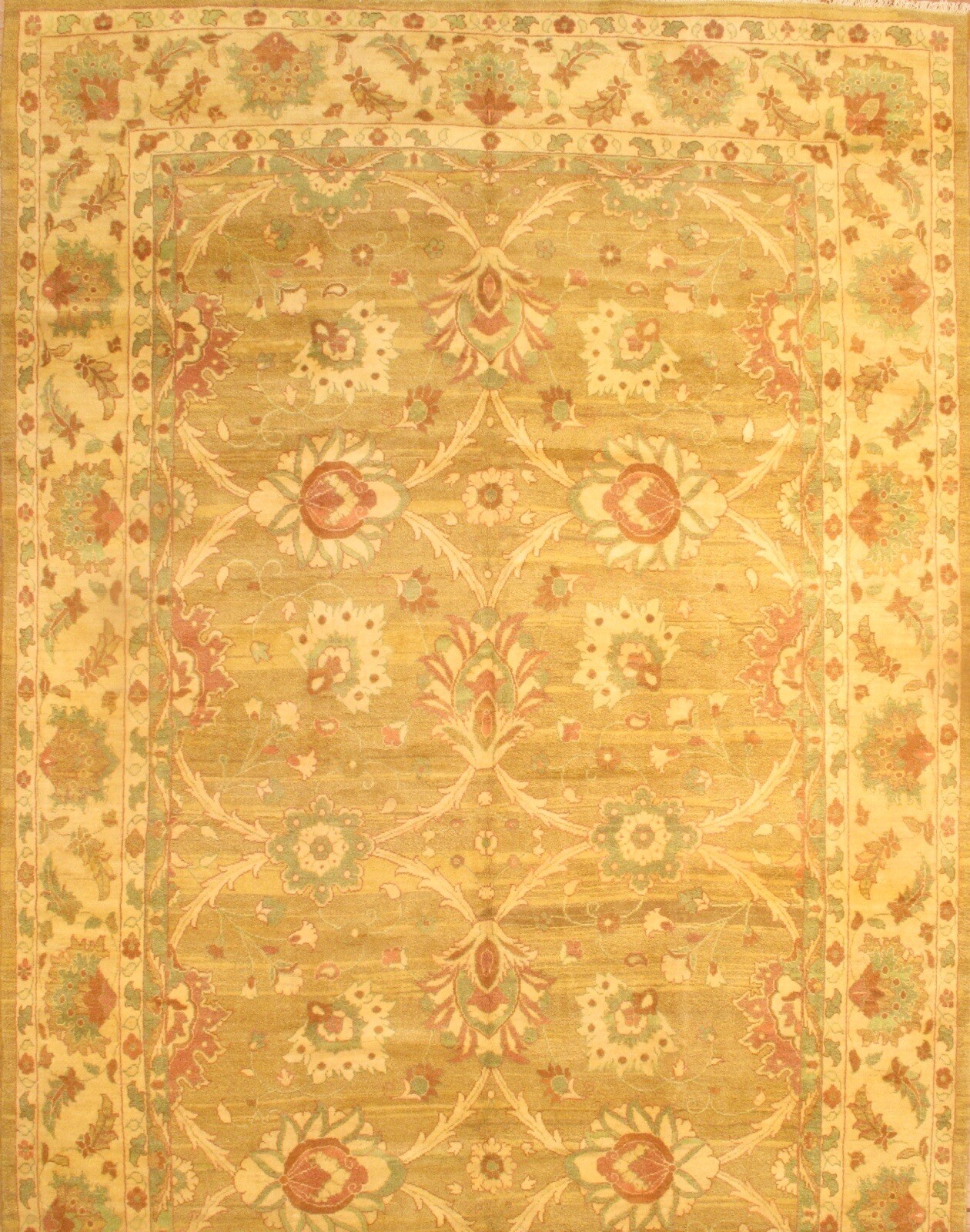 Original Pers Sultanabad Hand-Knotted Lamb’s Wool Rug- 10’11” X 18’8″