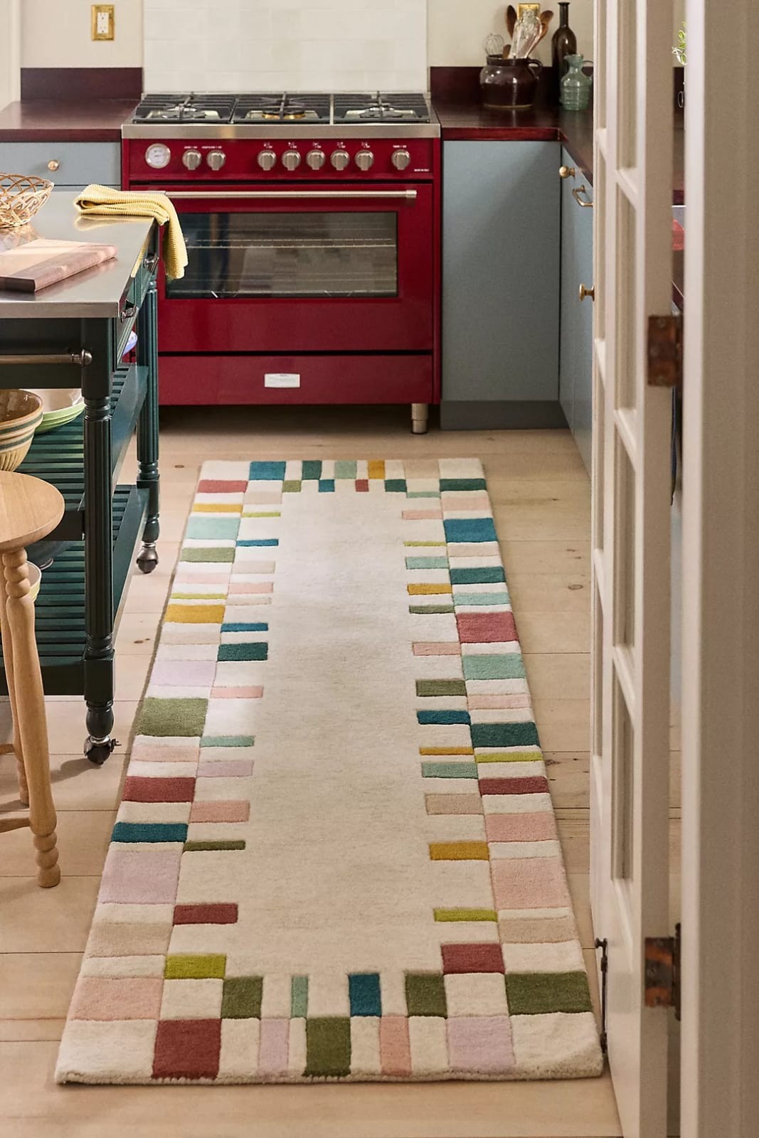 Hand Tufted Wool Geometric Border Rug Anthropologie Rugs for Bedroom Livingroom