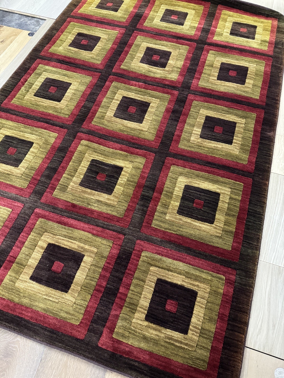 Karastan Metro Coll.-Barcelona Spice 5’3×8′ Rug 100% Eversoft Nylon ::NEW::