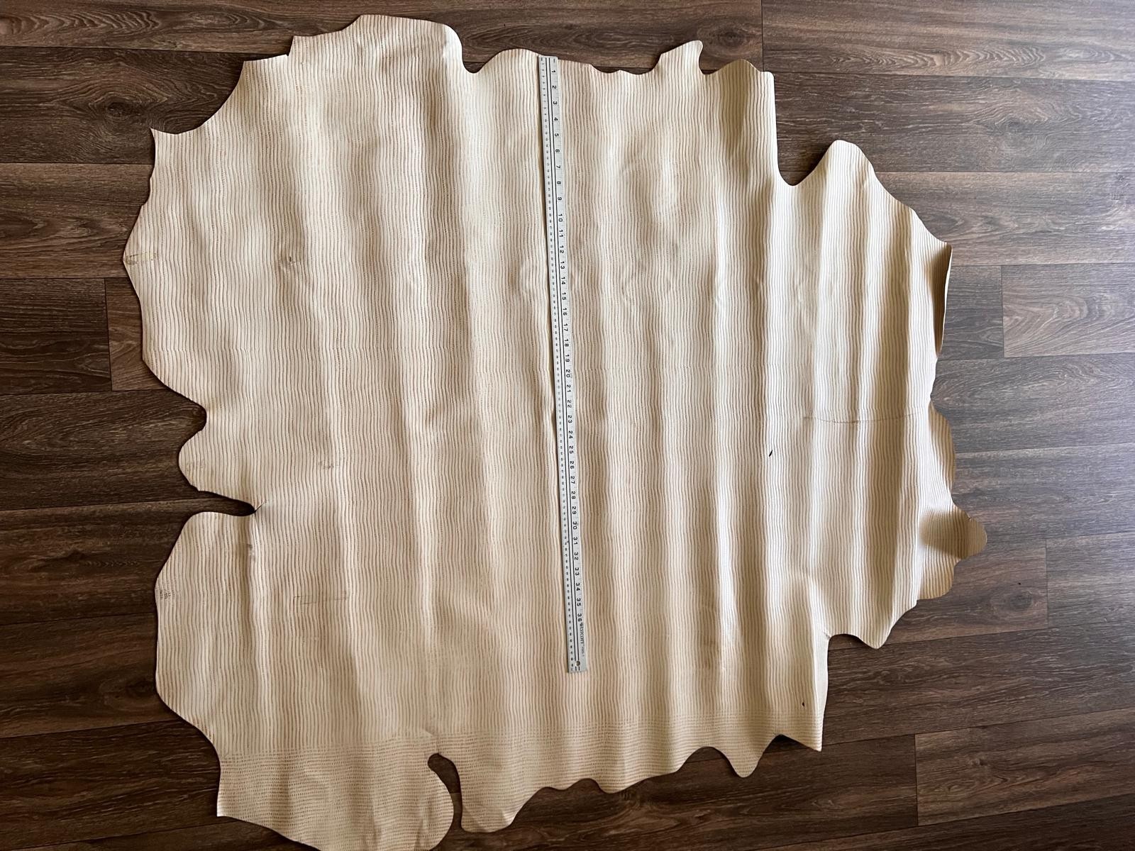 100% CALFSKIN LEATHER GARMENT PRINTED HIDE SKIN 86326