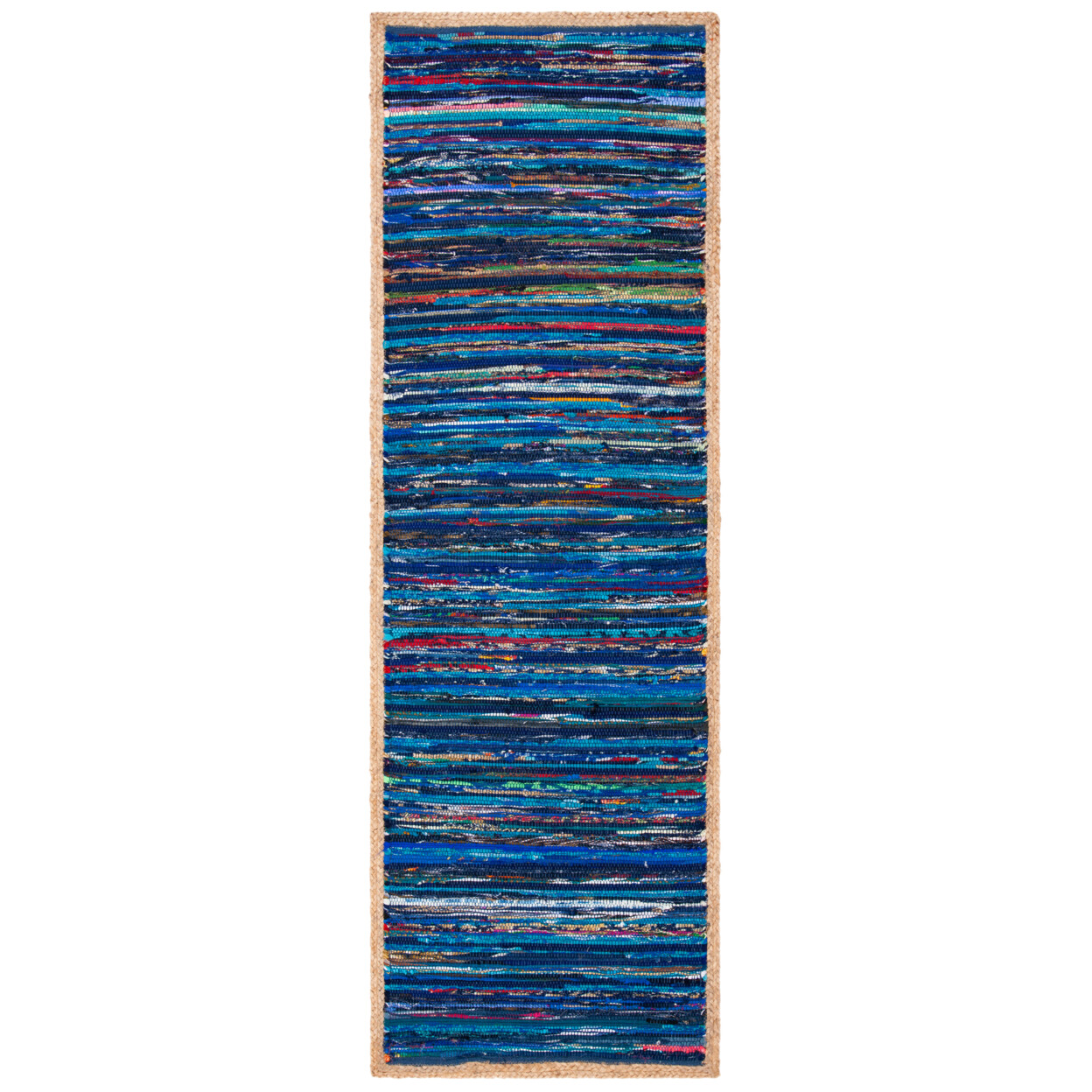 SAFAVIEH Montauk MTK960M Handwoven Blue / Natural Rug