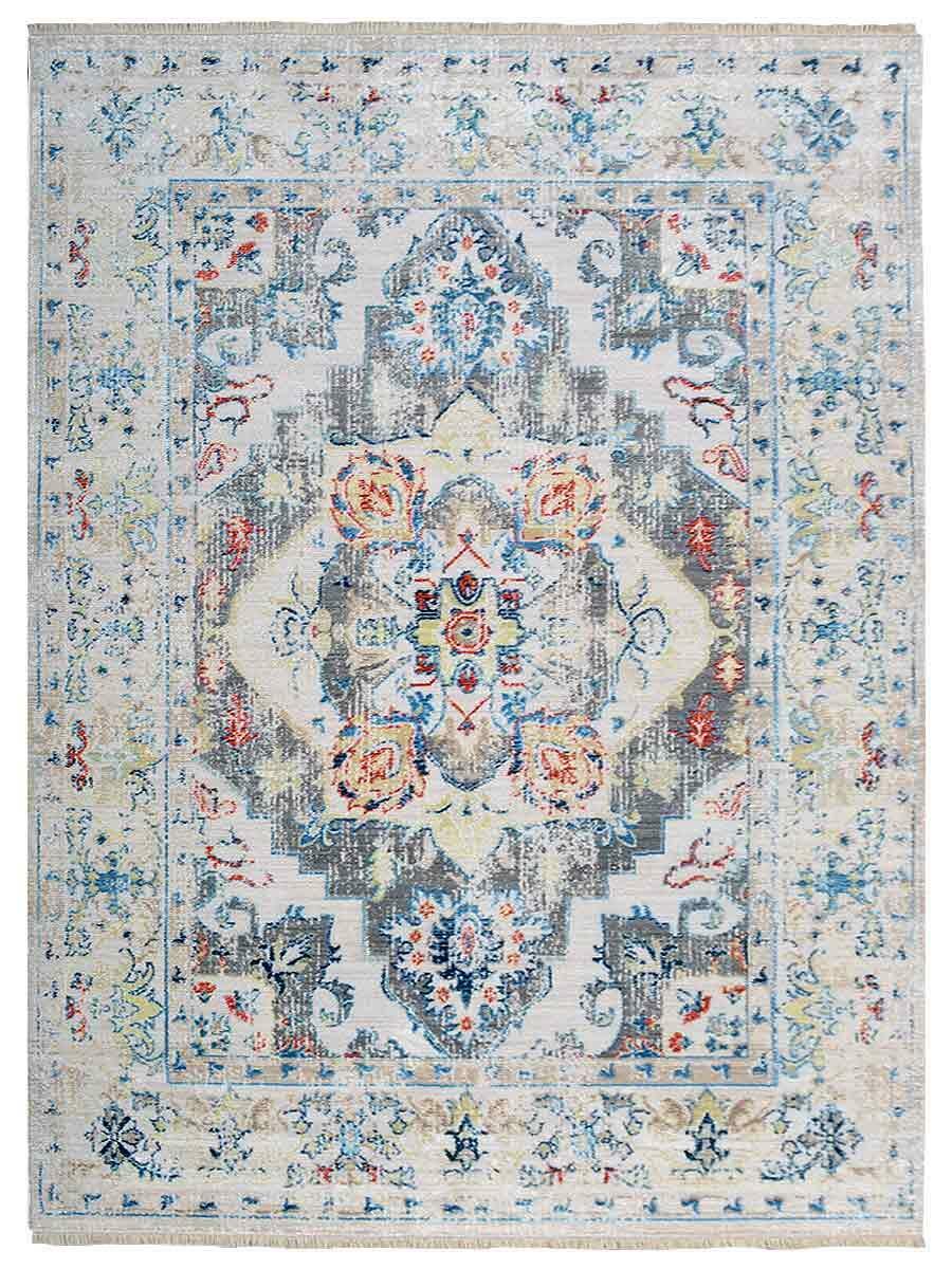 Machine Woven Cross Weave Polyester Area Rug Oriental Multicolor BBH Homes M0007