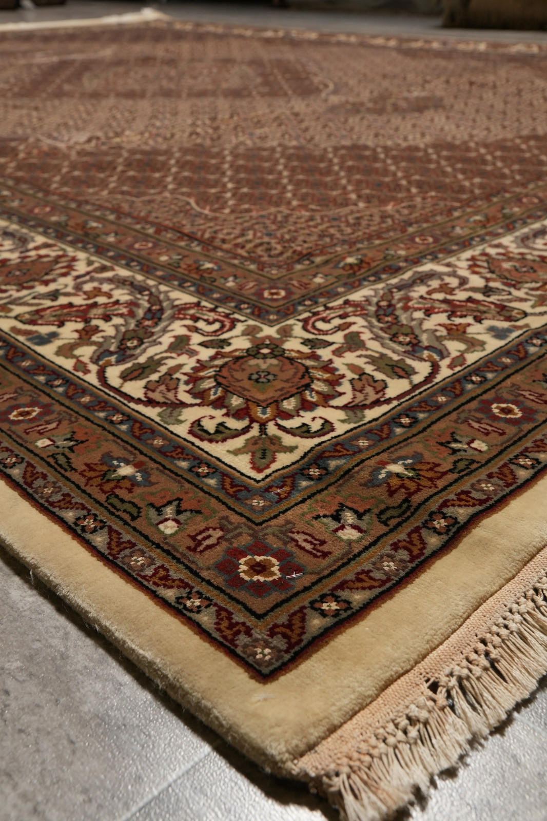 8.3 x 11 Quality Handmade Mahii Tabriiz Handmade Rug Wool and Silk #F-4470