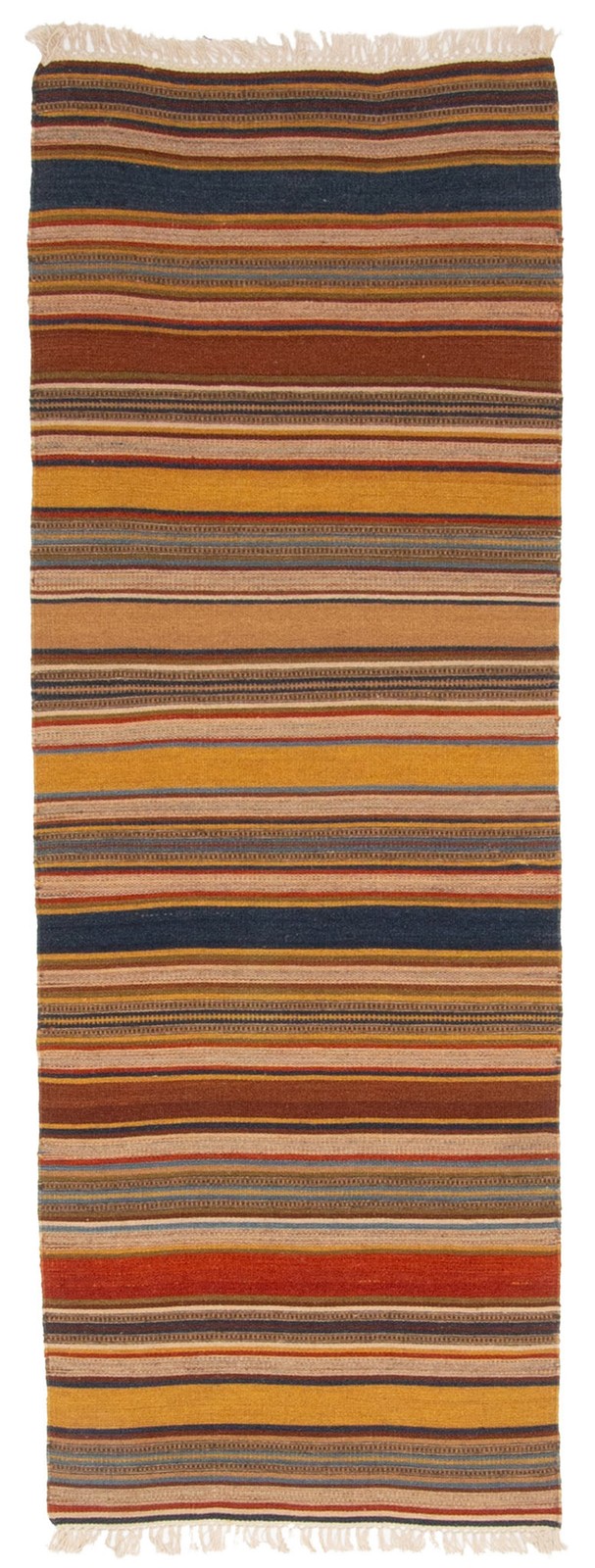 Vintage Hand Woven Turkish Carpet 2’0″ x 5’7″ Traditional Wool Kilim Rug
