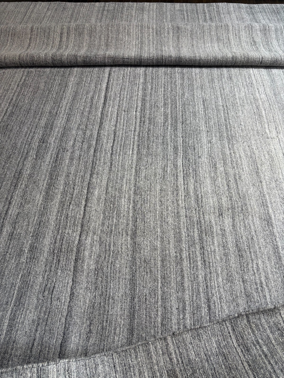RH (Restoration Hardware) Natim Performance Rug – 12′ × 15′ – Marled Gray