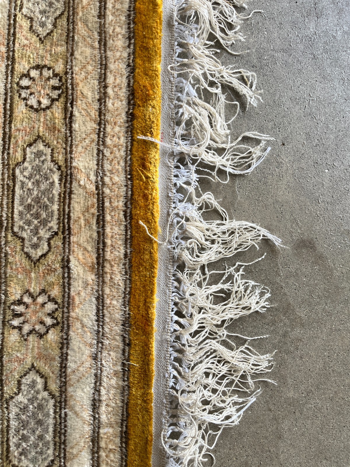 Hand-Knotted Silk 9×12 Oriental Rug -Patchwork Design