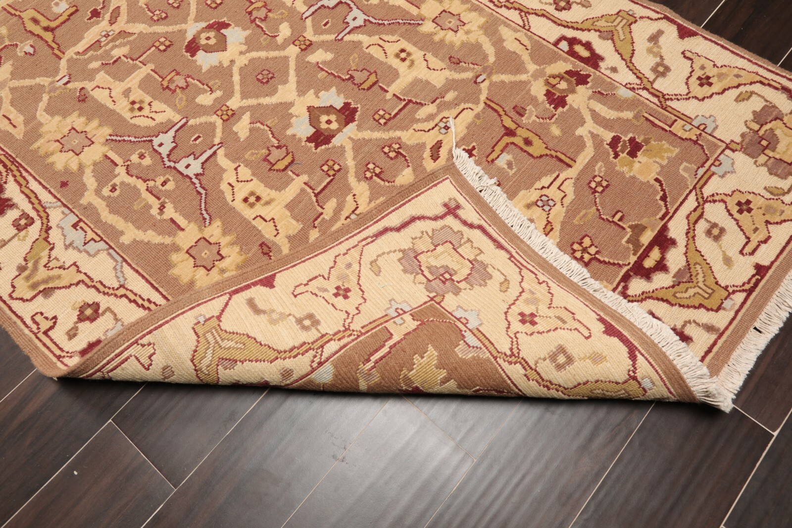 3’10” x 5’10” Nourison Nourmak Hand Knotted Wool High Low Pile Area Rug 4×6