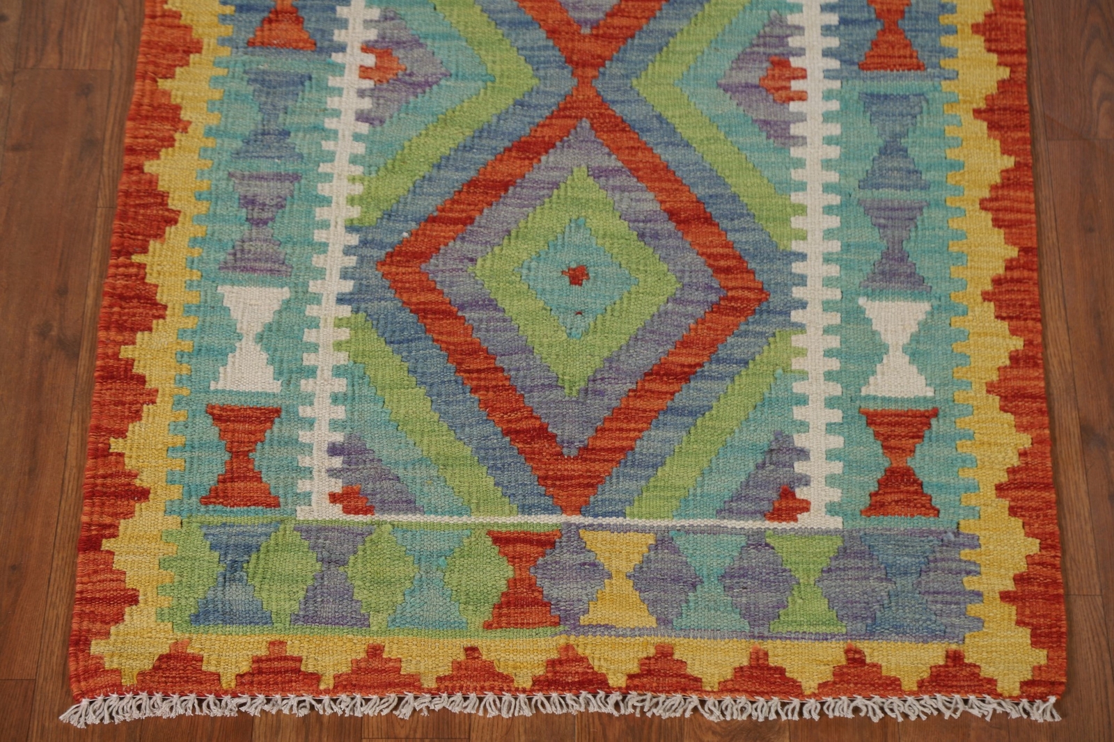 Wool Reversible Small Kelim Kilim Rugs Flatweave Tribal Wool Carpet 3×4 ft