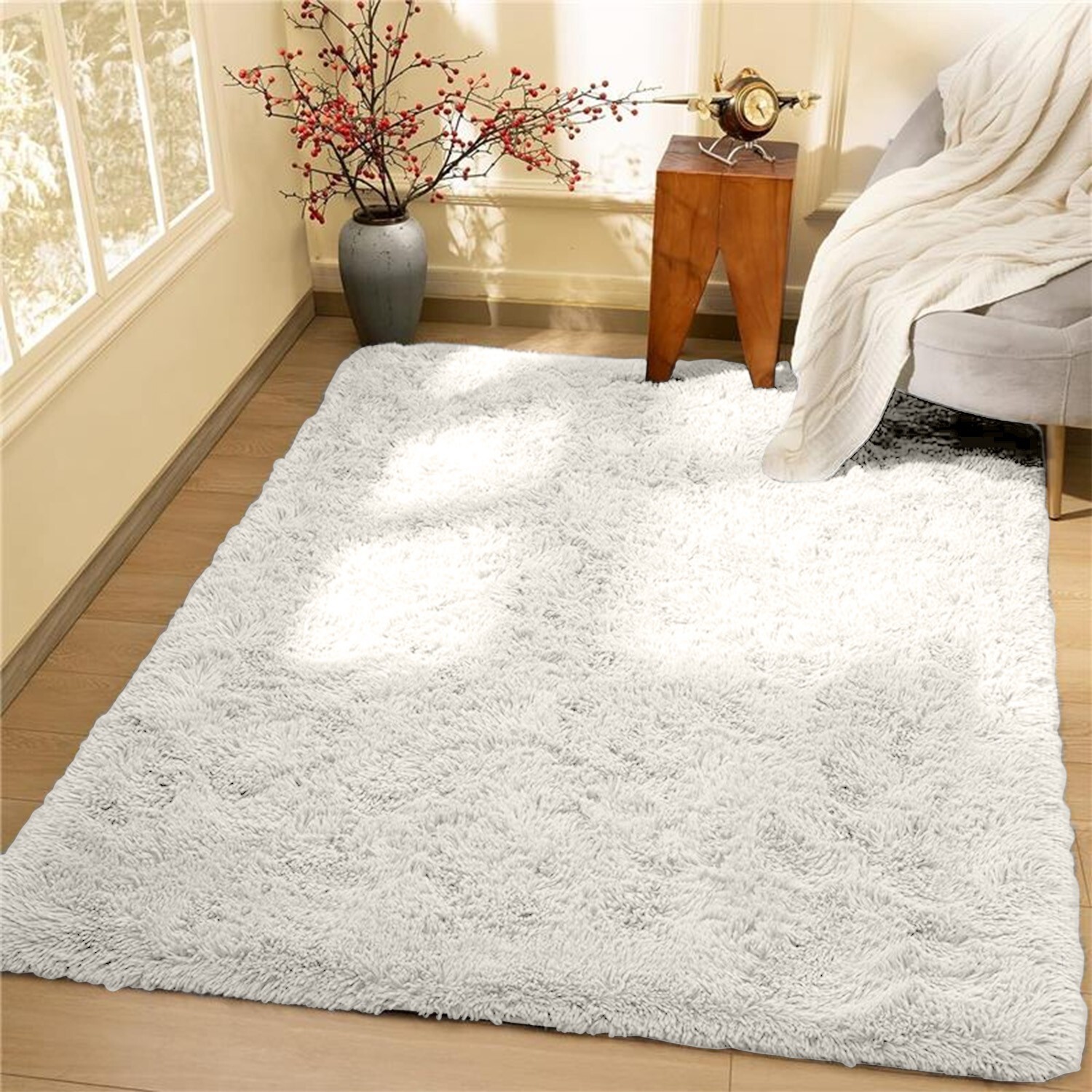 Large Rugs Non Slip Fluffy Shaggy Area Rug Living Room Bedroom Carpet Floor Mat