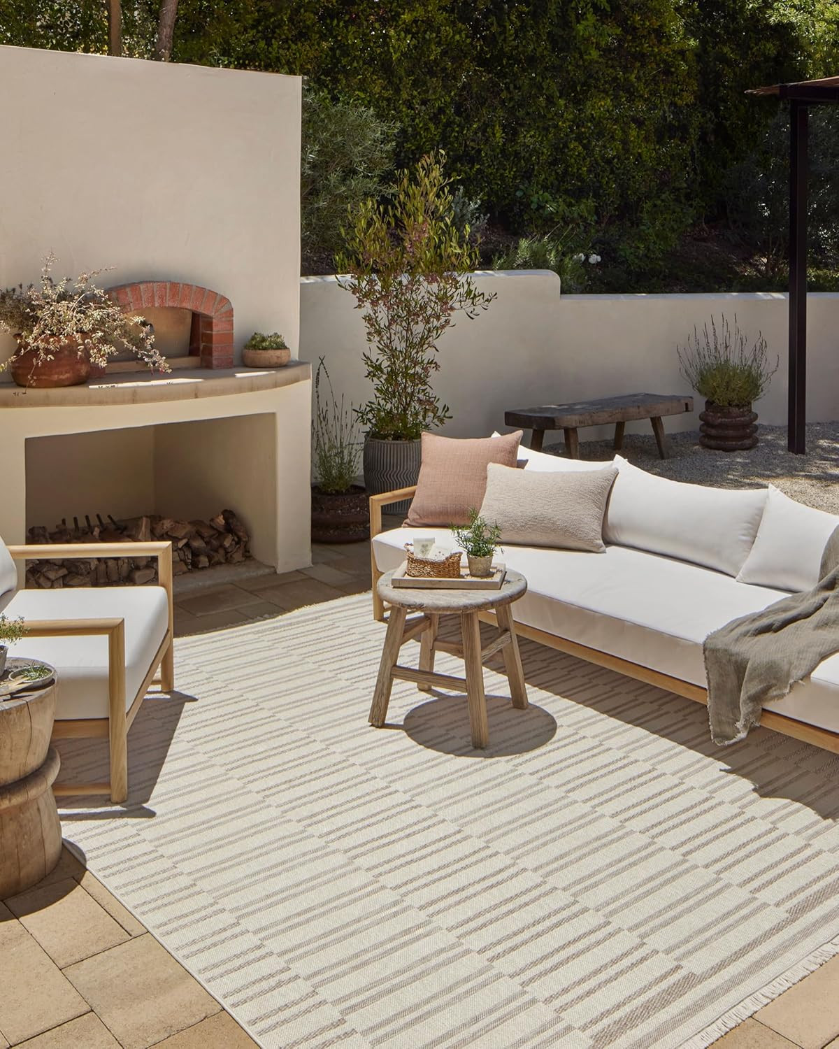 Loloi Malibu Collection MAB-03 Tan/Ivory 6’4″ x 9’2″ Area Rug