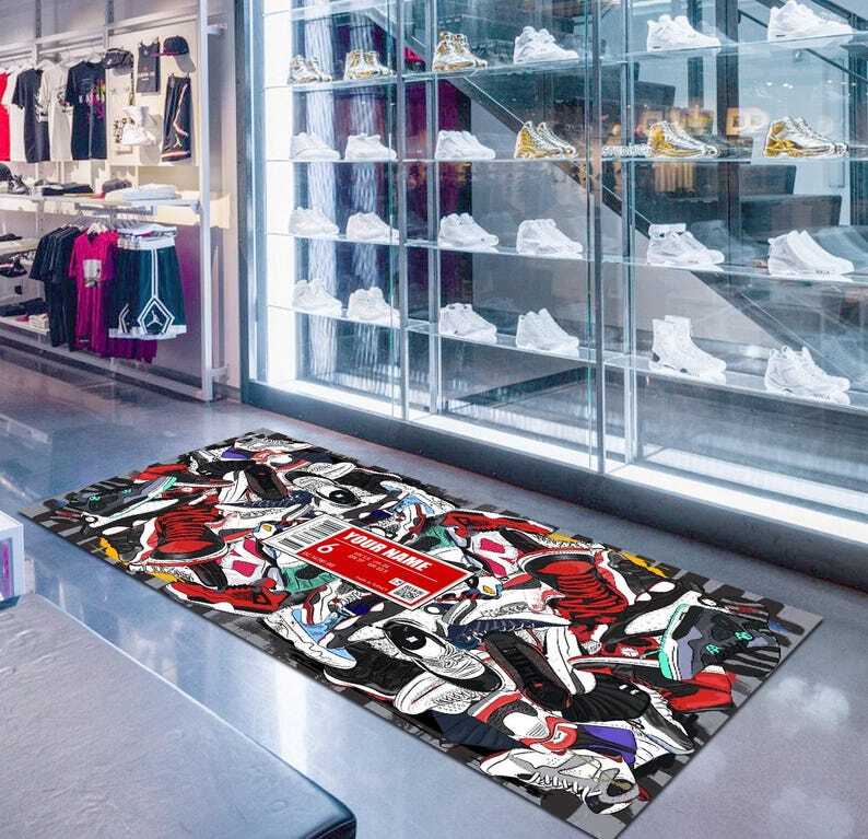 Legend Rug,Shoes Rug,Sneaker Room Rug,Basketball Rug,Nba Rug,Sport Rug,Hypebeast