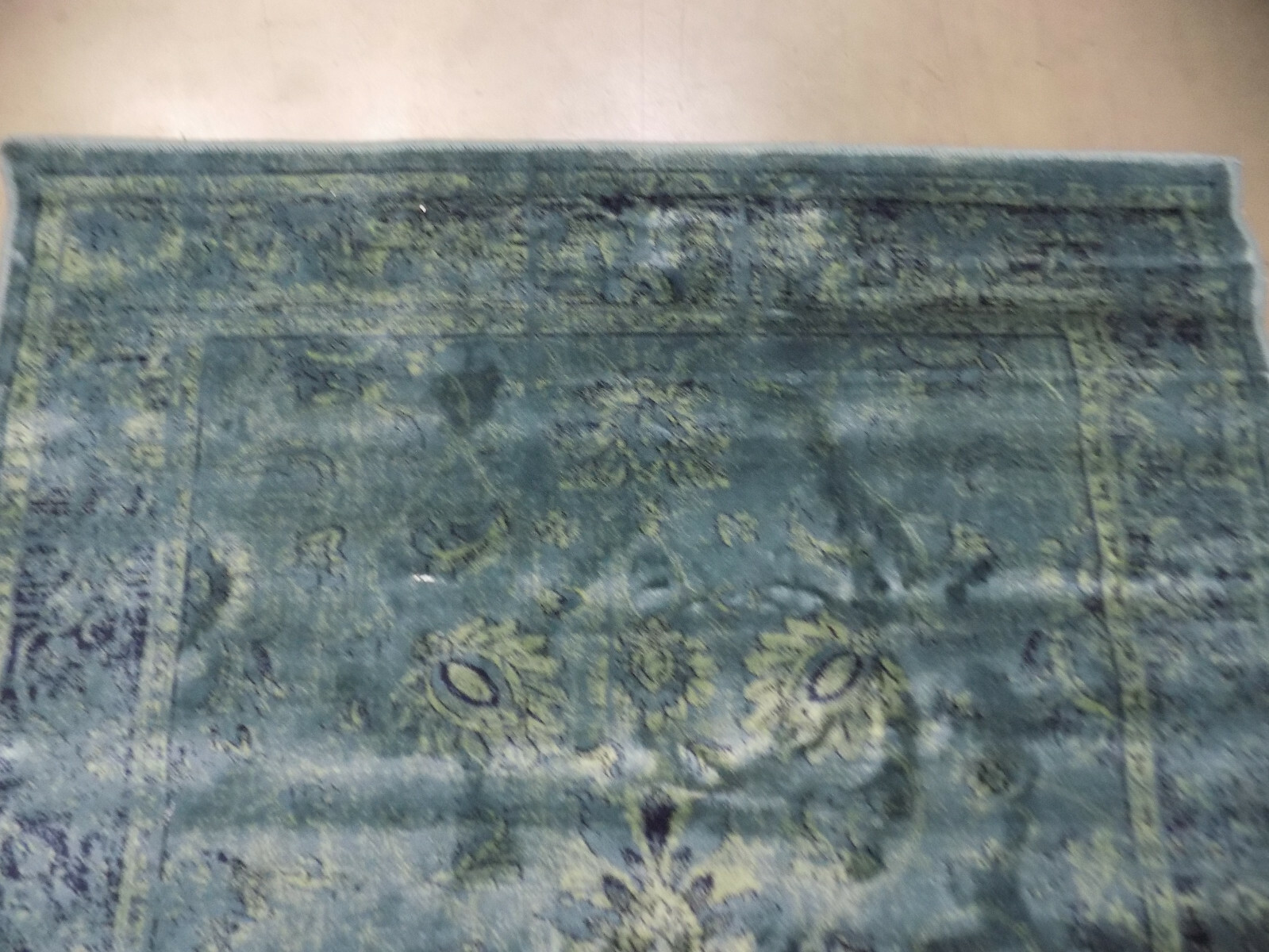 TURQUO / MULTI 3′-3″ X 4′-7″ Flaw in Rug Reduced Price 1172566804 VTGB117-2220-3