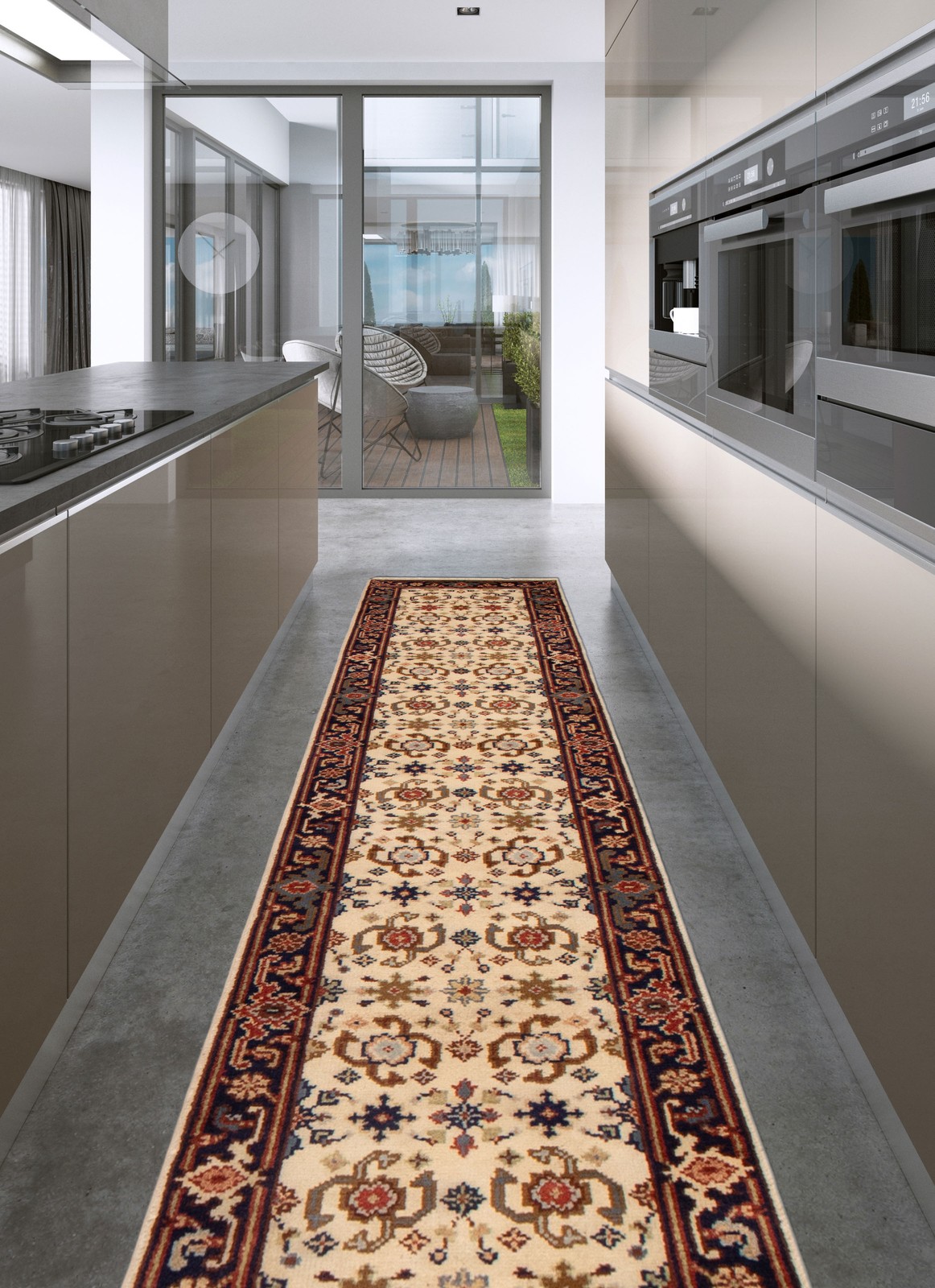 2’6″ x 15’10” Vintage Hand-knotted Runner Rug Traditional Oriental Wool Carpet