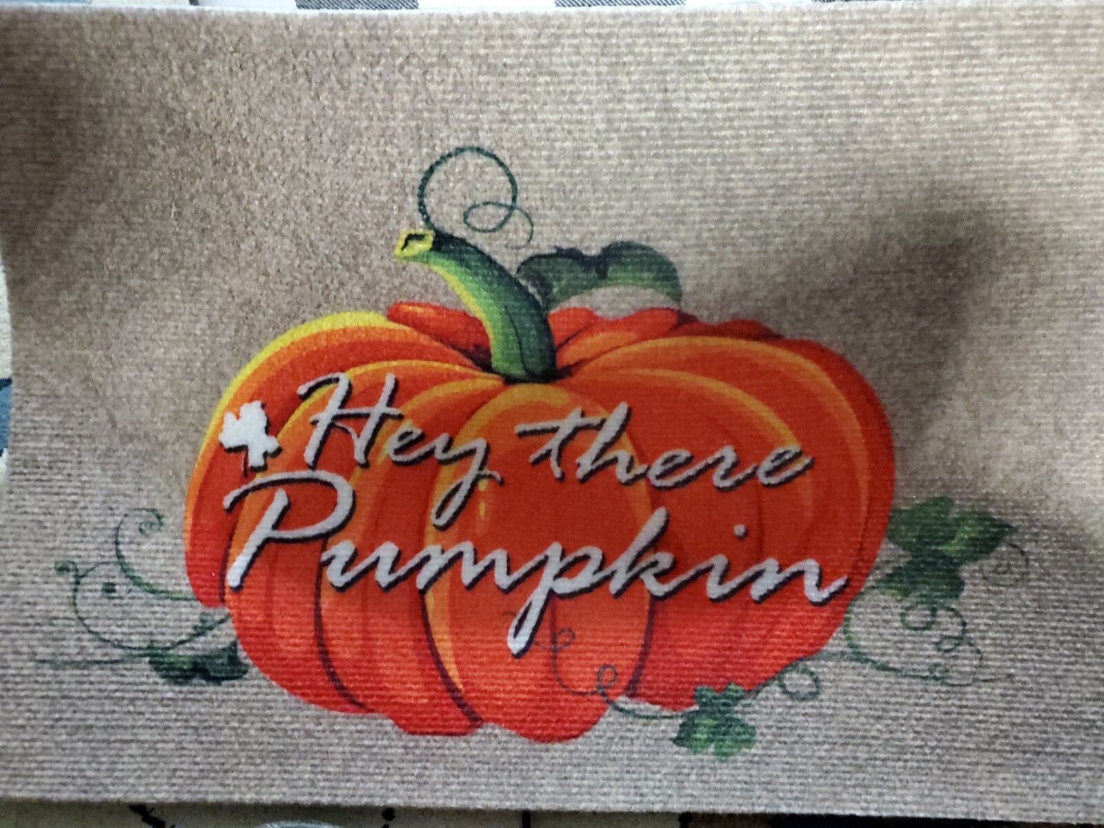 HEY THERE PUMPKIN RUG 16 X 24 FALL NEW