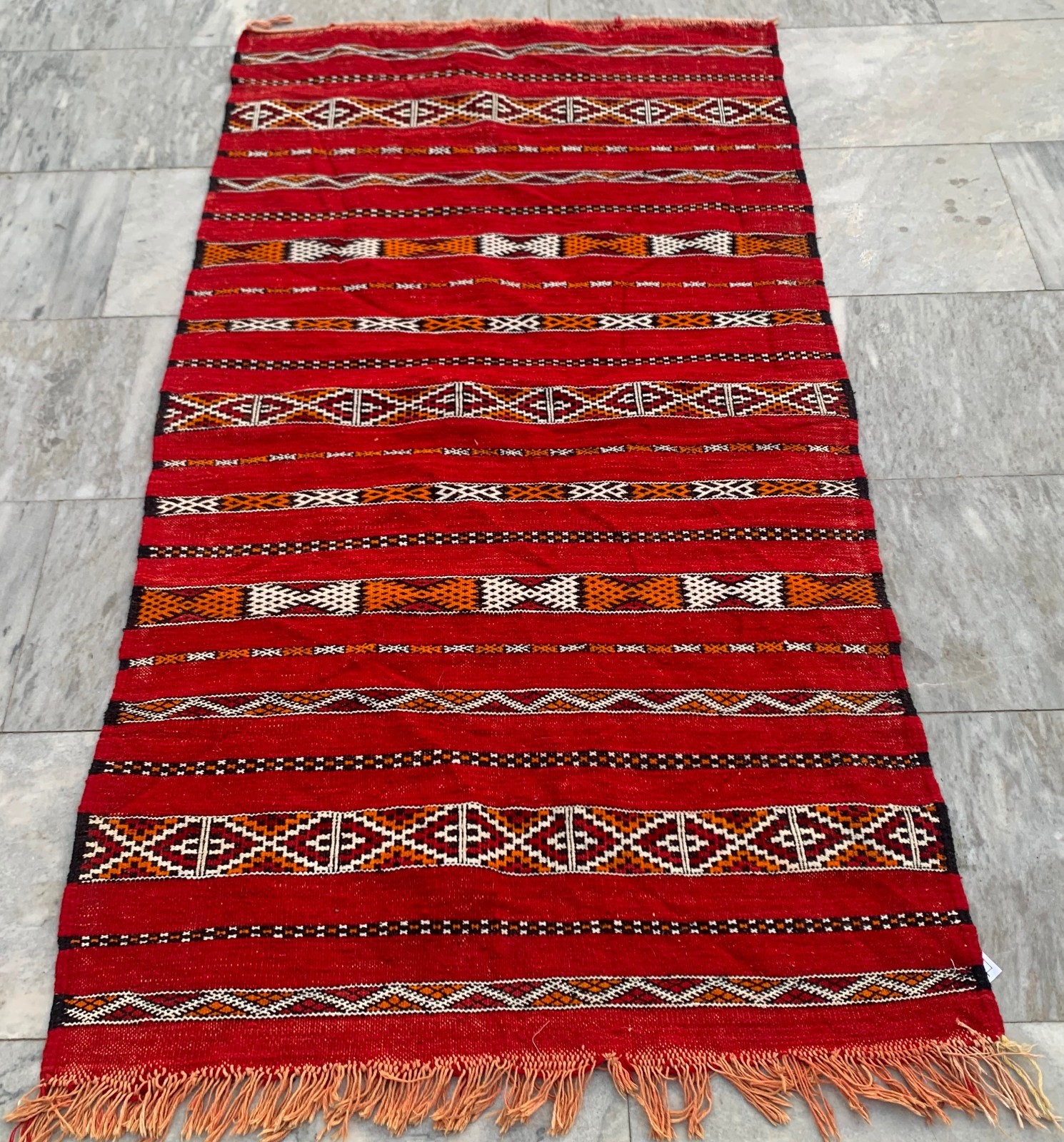 Vintage Moroccan Kilim,Wool Kilim,Sabra Kilim,Traditional Kilim 3×5 ft Free Ship