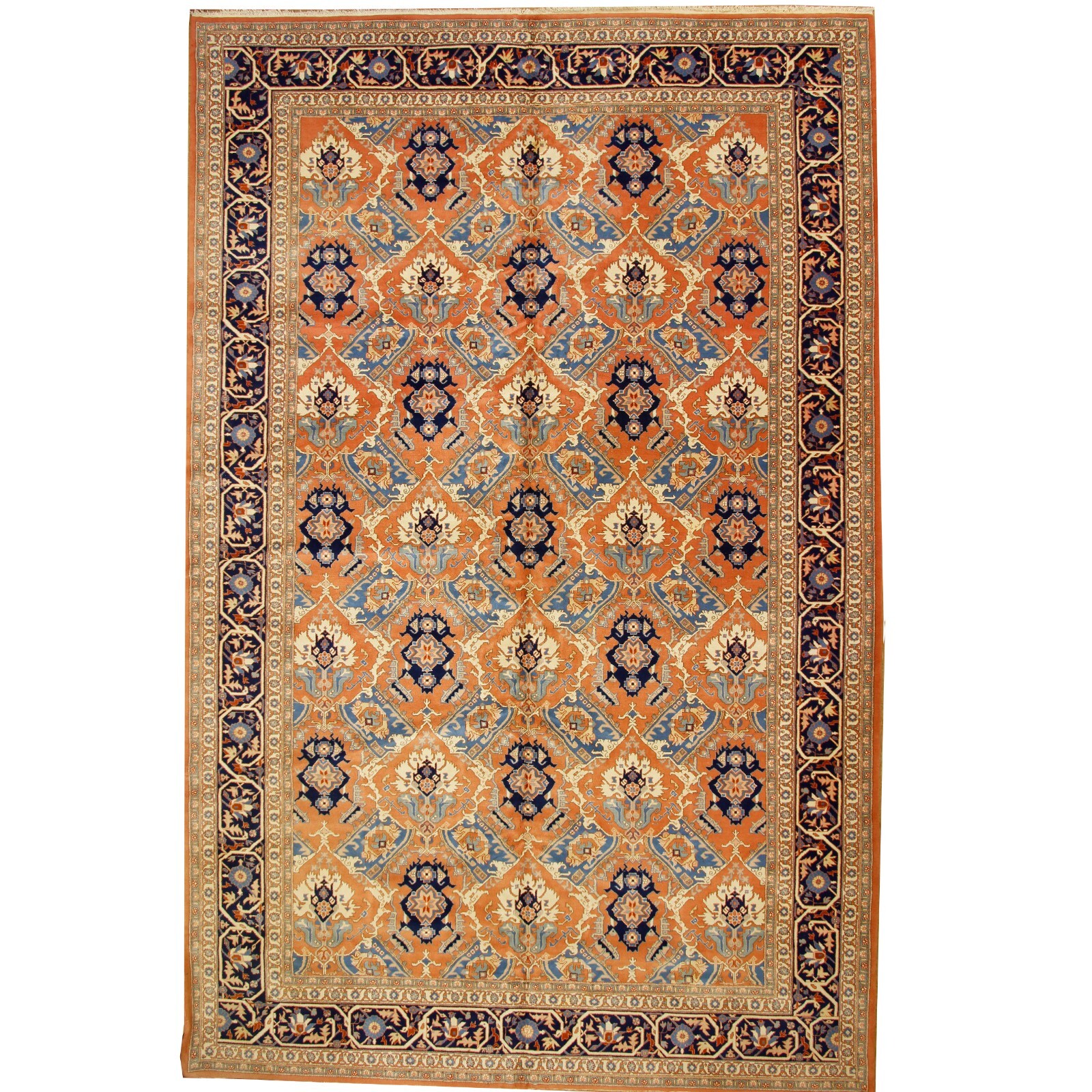 Heriz PersianDesign | 12’9″ x 19’10” Hand-Knotted Wool Rug | 1970’s | Vintage