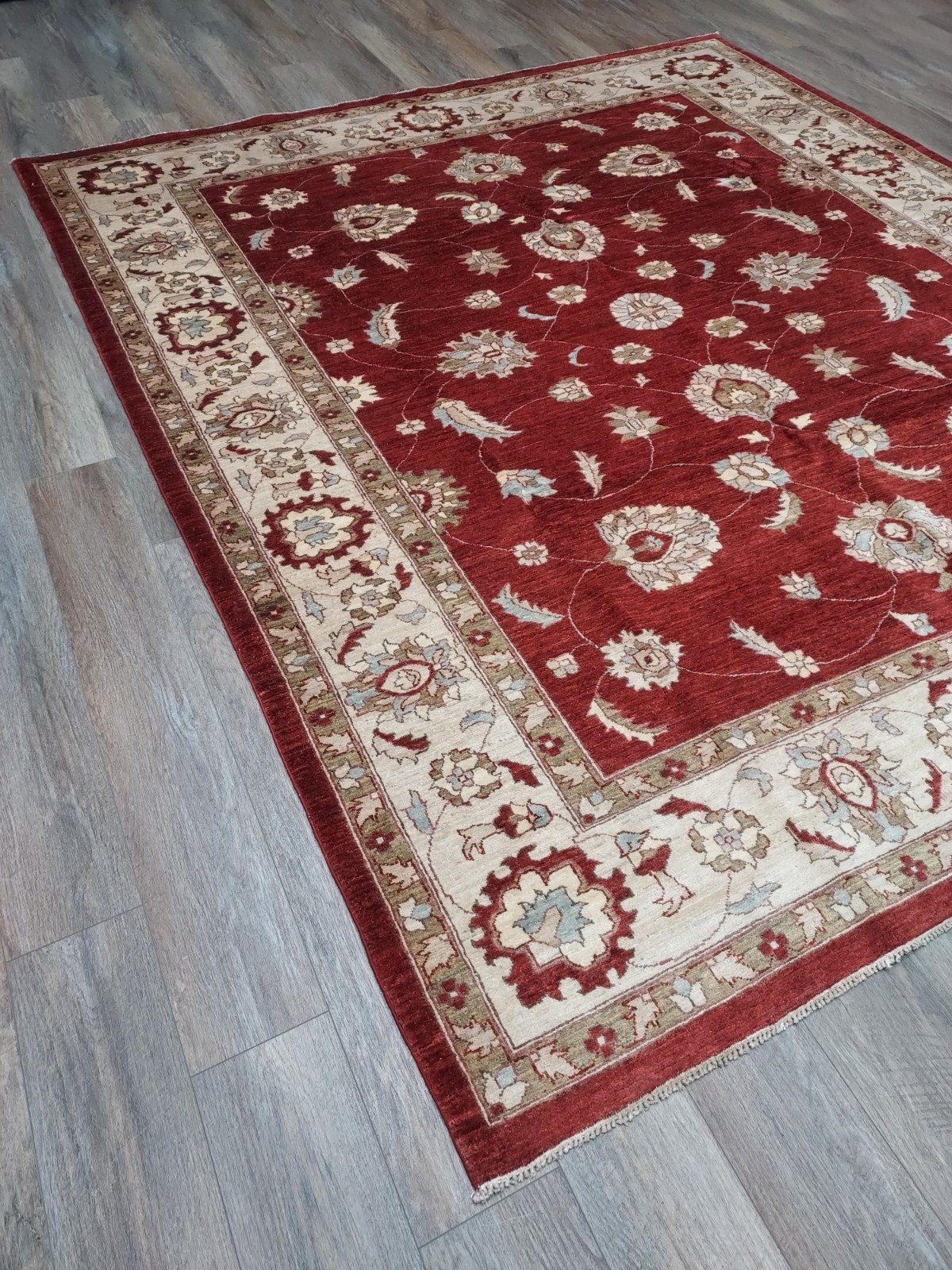 Bohemian Oushak Rug, Oushak Turkish Rug, Hand Made Contemporary Rug 8×9.5 Ft