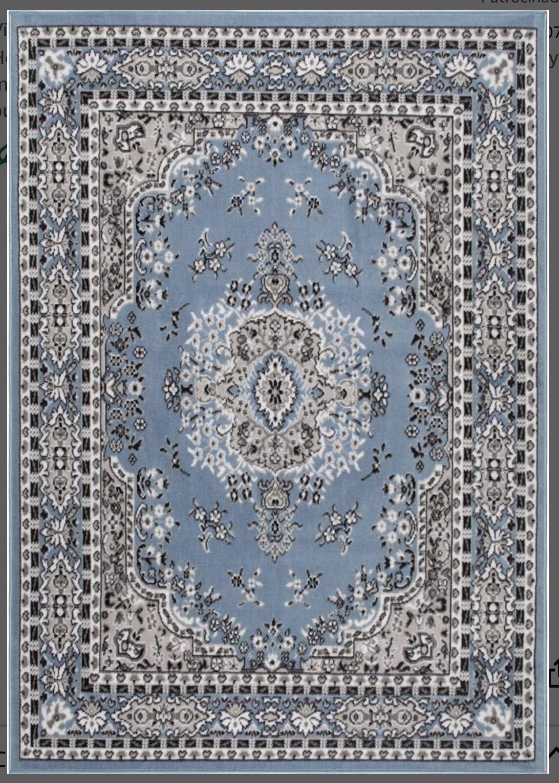 Home Dynamix Premium Sakarya Traditional Medallion Area Rug Blue.1’9”x7’2” New