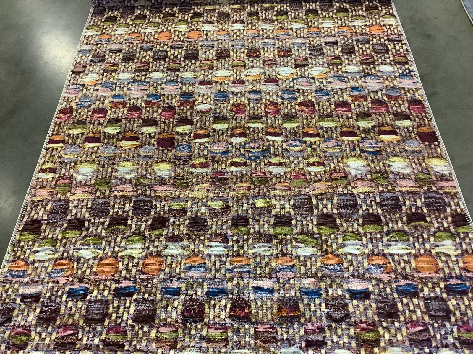 PURPLE / GREEN RUST 5′-3″ x 7′-6″ Flaw in Rug Reduced Price 1172674045 BAR546V-5