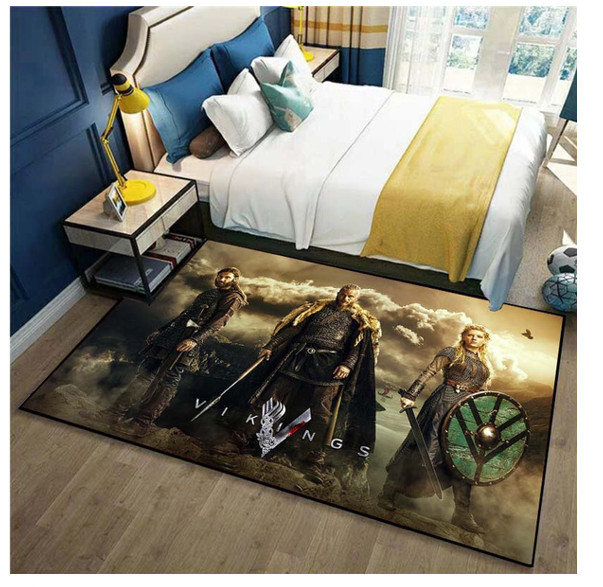 Ragnar Lothbrok Rug Carpet 80 x 160CM Vikings Room carpet