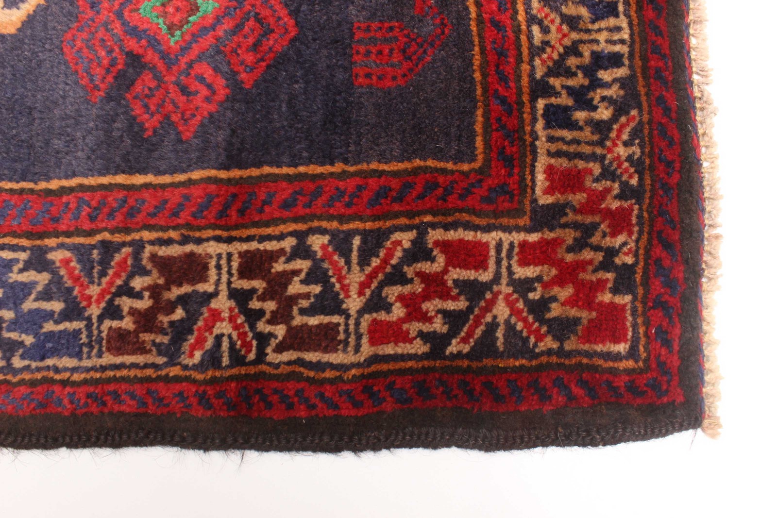 Vintage Hand-Knotted Area Rug 3’9″ x 6’4″ Traditional Oriental Wool Carpet