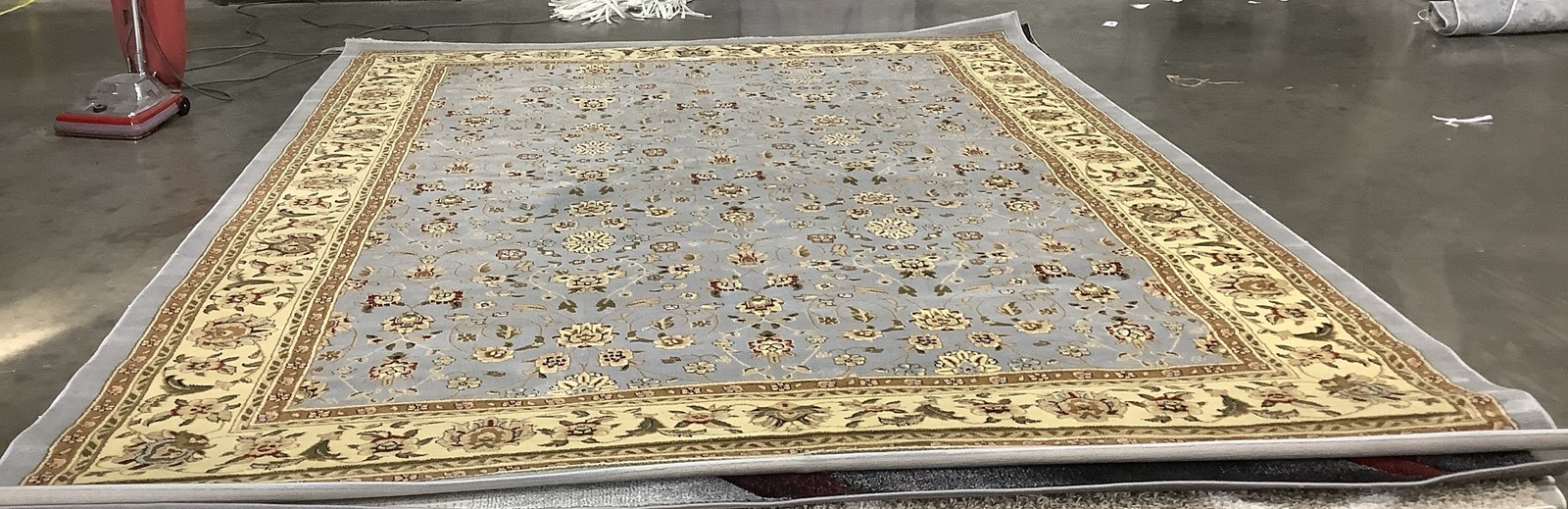LIGHT BLUE / IVORY 9′-0″ x 12′-0″ Flaw in Rug Reduced Price 1172685271 LNH312B-9