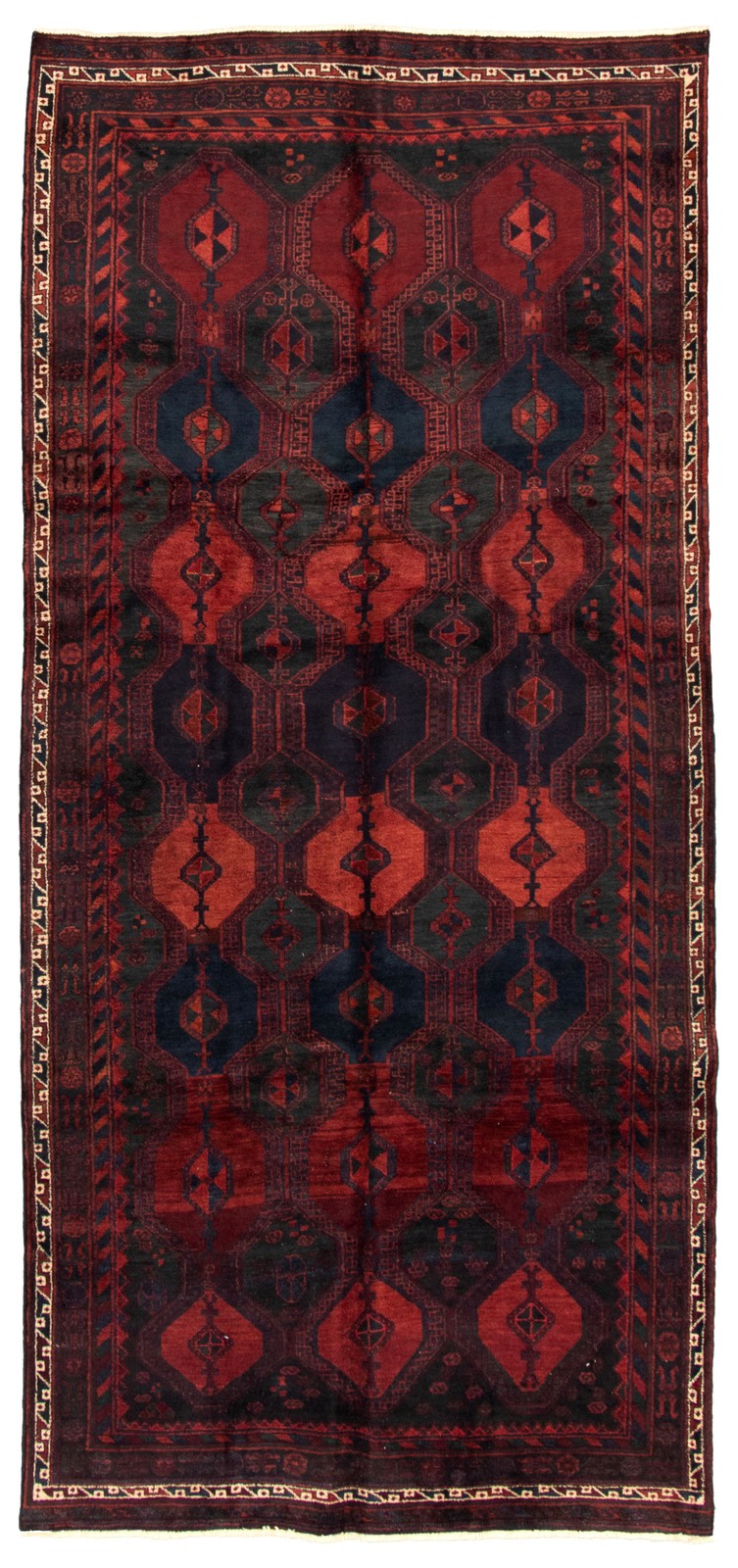 Traditional Vintage Hand-Knotted Area Rug 4’7″ x 10’4″ Oriental Wool Carpet